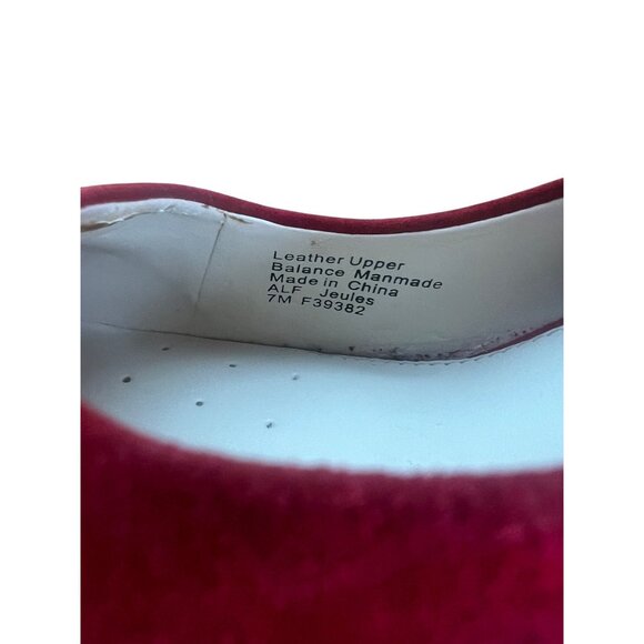 Alfani Jeules Red Faux Suede Pointed Toe Heels Womens Size 7 Medium - Picture 7 of 16